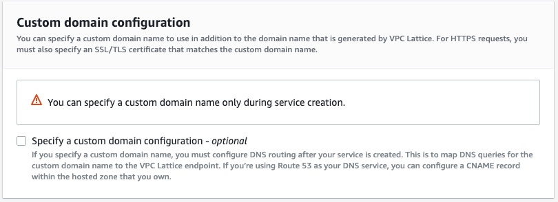 Amazon VPC service page